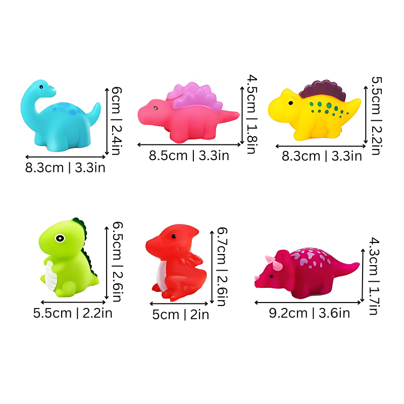 Glowing Dinosaur Toys for Kids' Bath Time Adventures