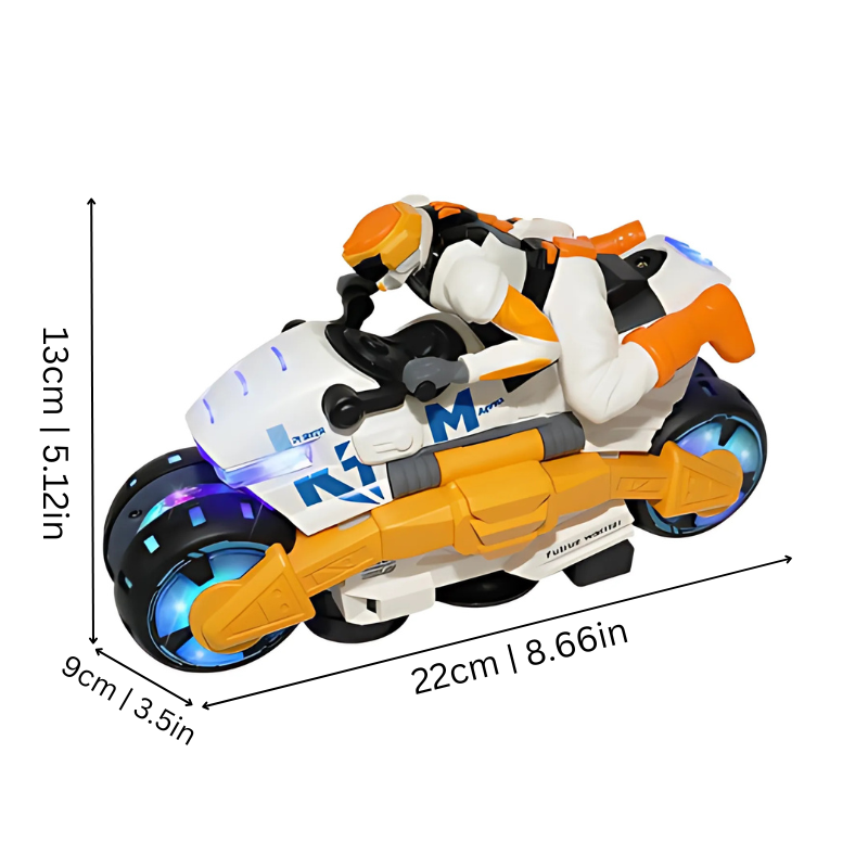 Light-Up Musical Stunt Bike for Endless Fun
