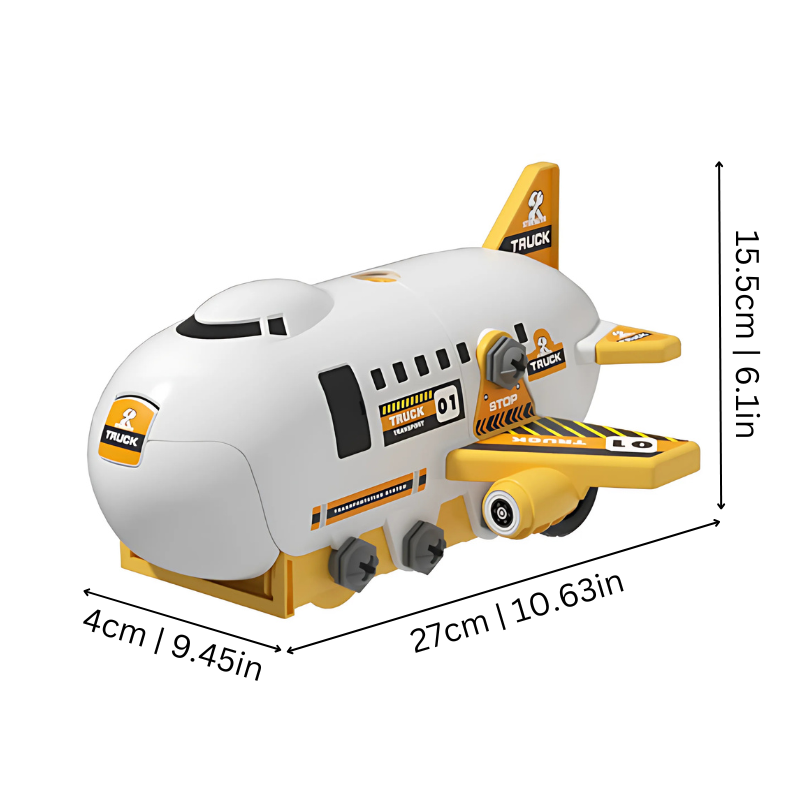 Giant Transport Plane with Mini Engineering Vehicles