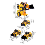 2-in-1 Transforming Construction Vehicle Toy