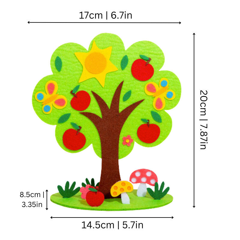 Interactive Felt Tree Kit for Creative Play