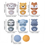 Fun and Educational Rubber Toy Set