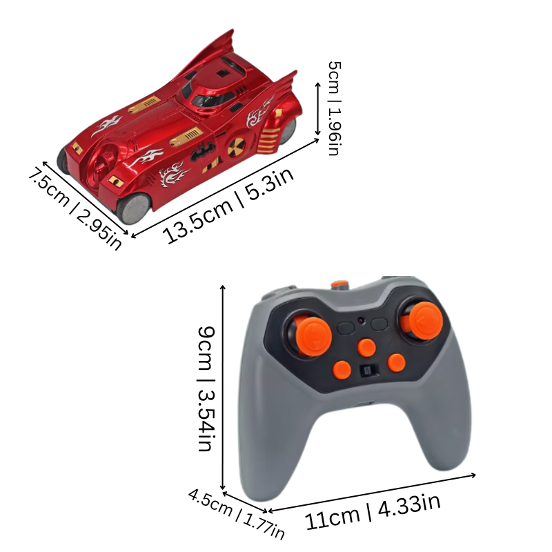 360° Wall and Ceiling RC Car