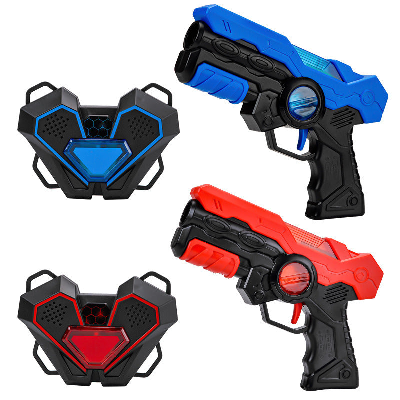 2-Player Infrared Laser Tag Set with 2 Blasters & 2 Wearable Targets