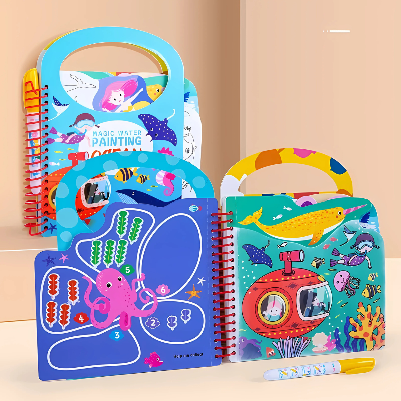 Reusable Water Coloring Book for Toddlers
