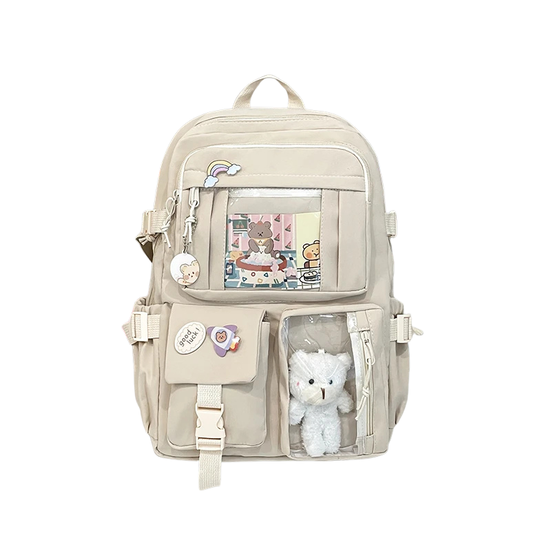 Available Colors: Green with Doll, Off-White with Doll, Pink with
