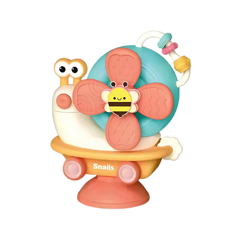 Snail and Bee Spinner Suction Toy