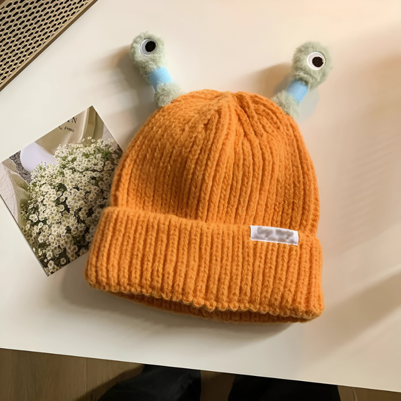 Magical Glowing Monster Knit Hat for Winter Fun - main product image
