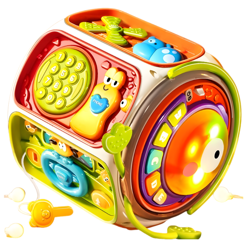 Colorful Activity Cube Brings Together Sound, Movement, and