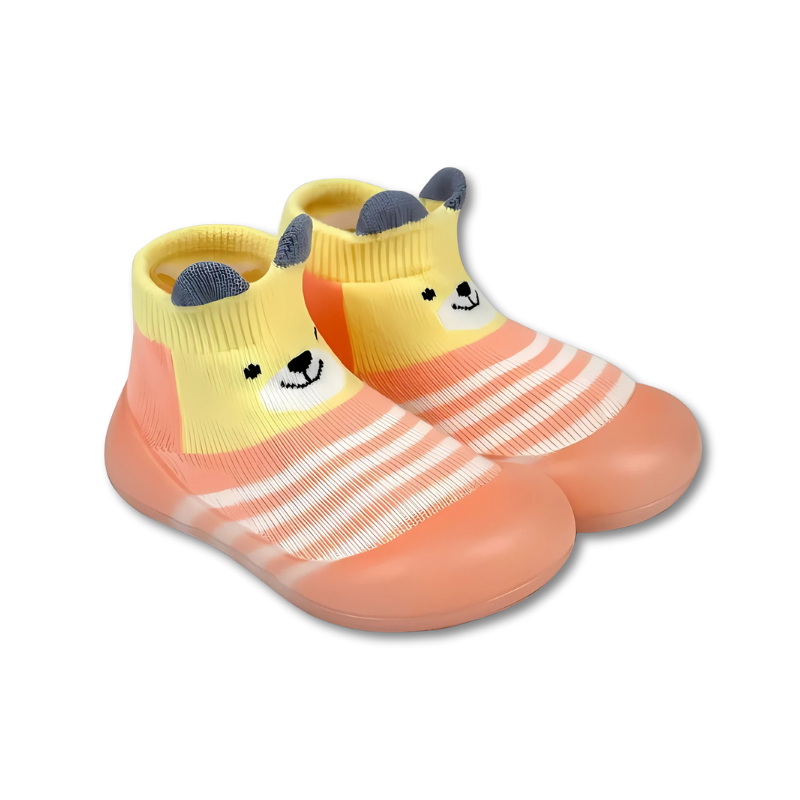 Grip Socks with 3D Animal Faces