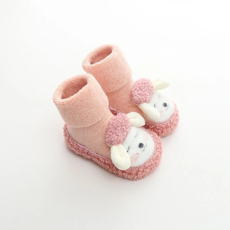 Plush Cartoon Shoes for Cozy Baby Feet