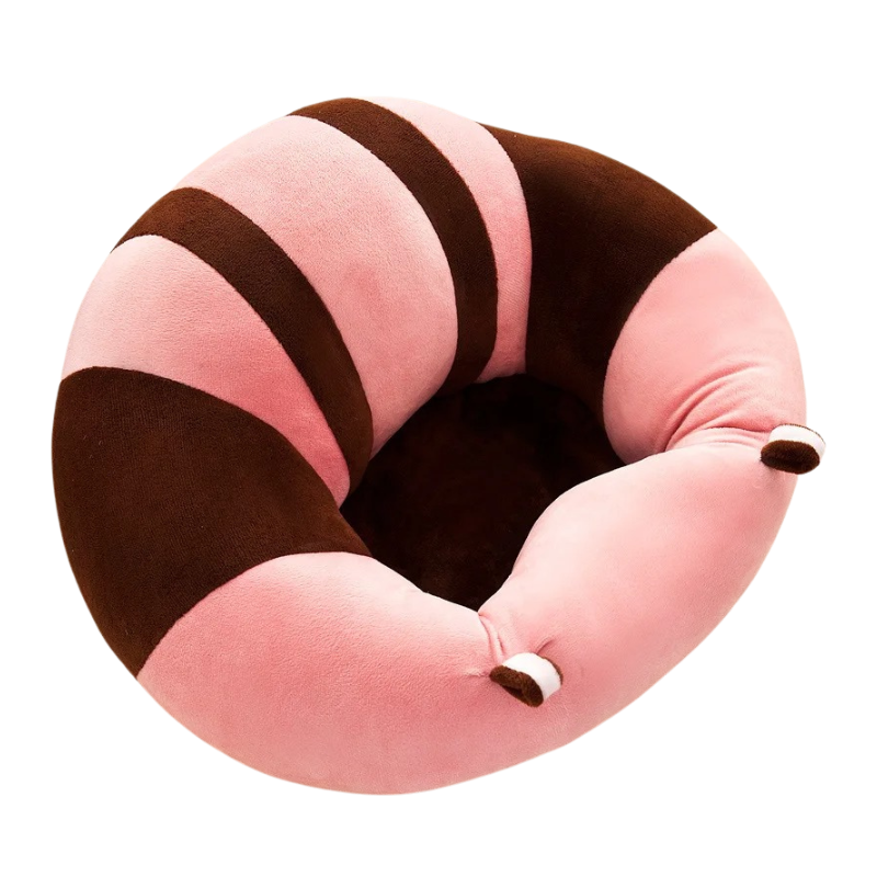 Ultra-Soft Plush Baby Floor Seat for Cozy Support