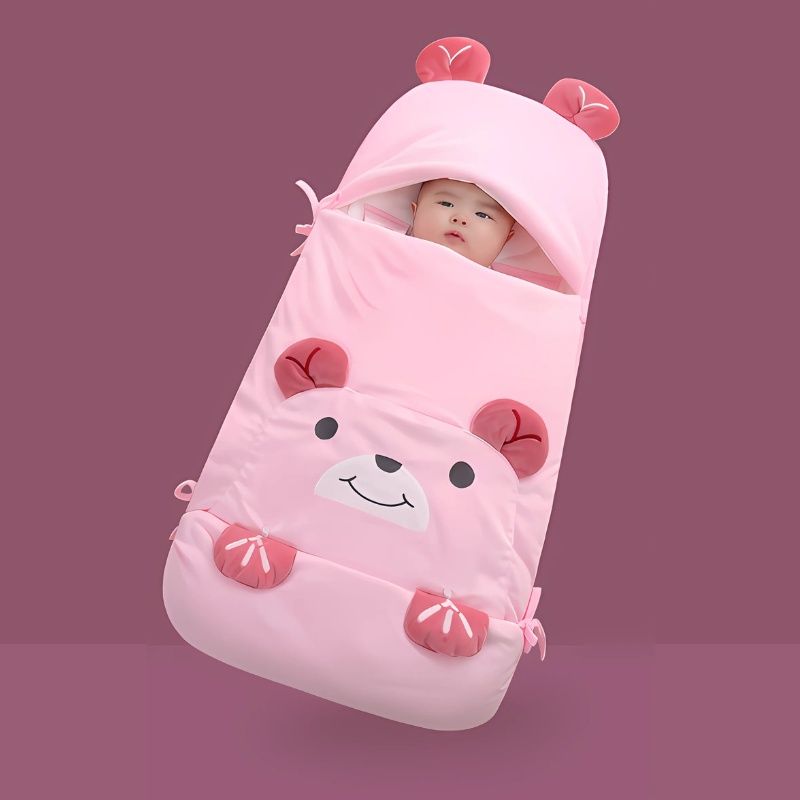 Cozy Triple-Layered Sleeping Bag for Babies