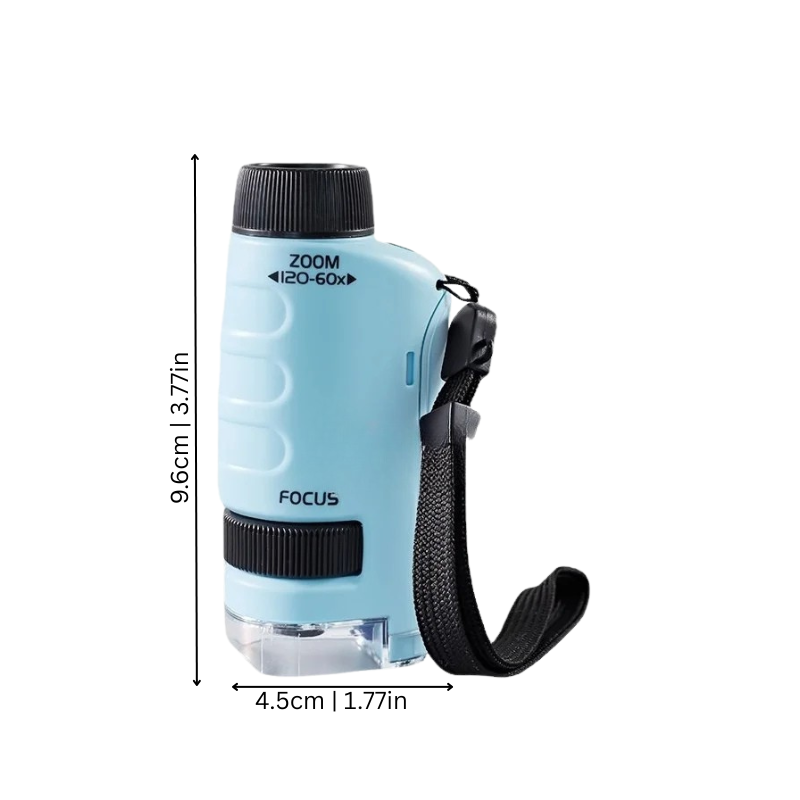 Mini Handheld Microscope with LED Light