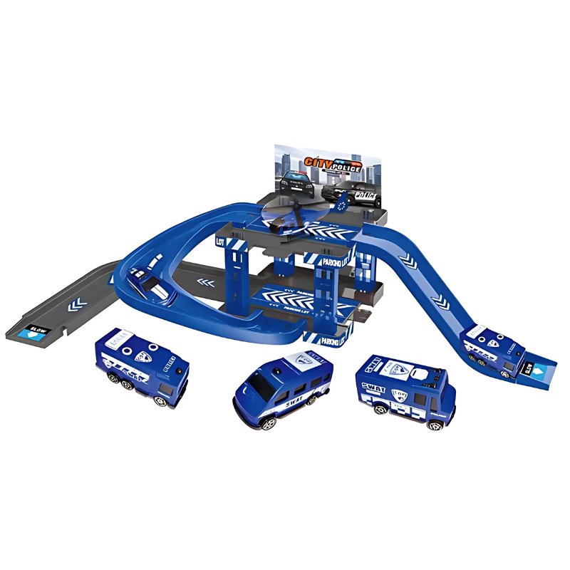 Interactive Rescue Station Playset with Vehicles