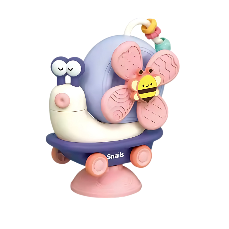 Snail and Bee Spinner Suction Toy - main product image