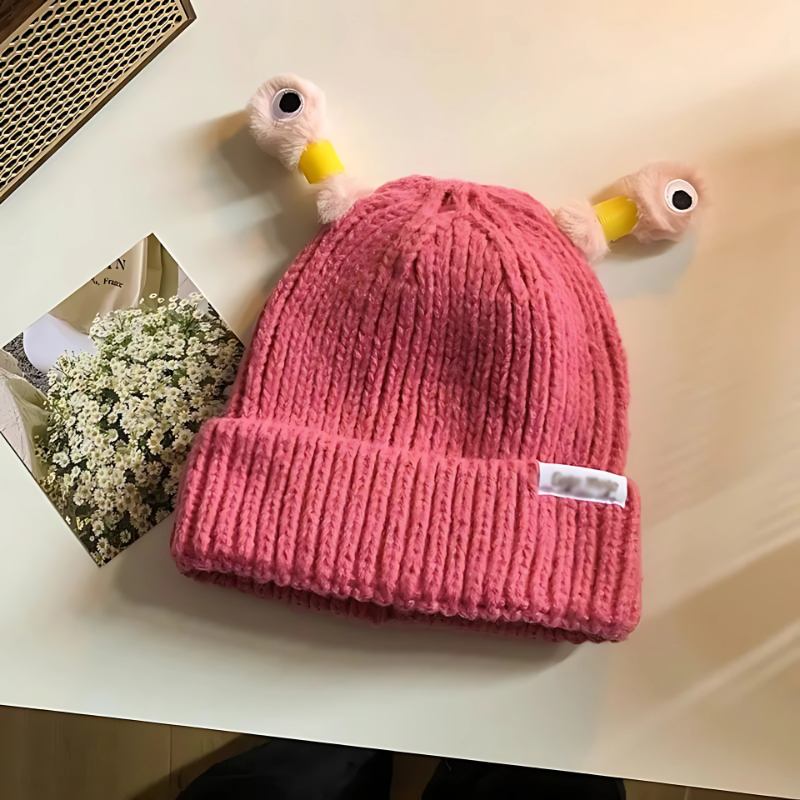 Magical Glowing Monster Knit Hat for Winter Fun