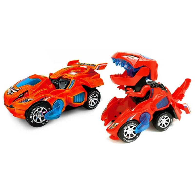 Fast Morphing Dino Car for Action Play