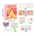 DIY Princess Art Kit with Textured Ruffle Skirts - main product image