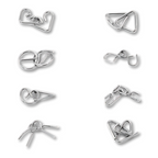 16-Piece Metal Brain Teaser Set