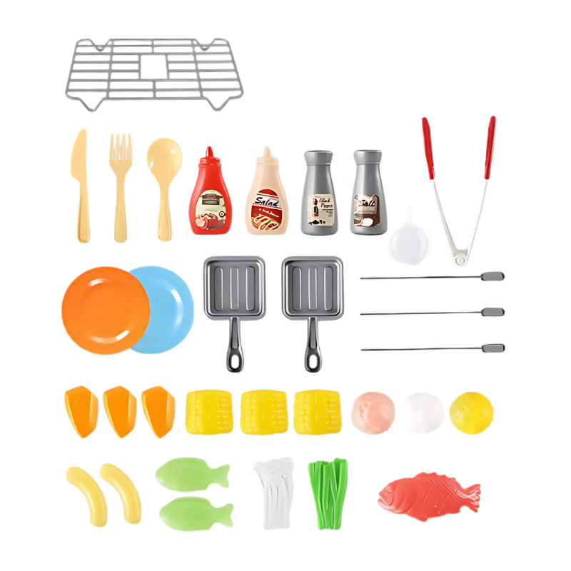 Sizzling BBQ Playset with Color-Changing Foods