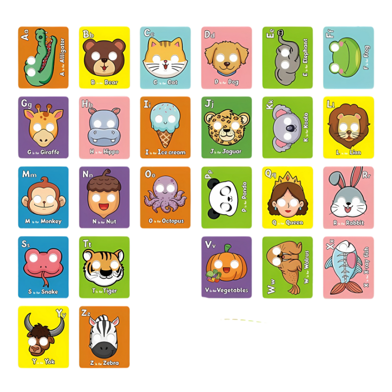 Animal ABC Flash Card Set