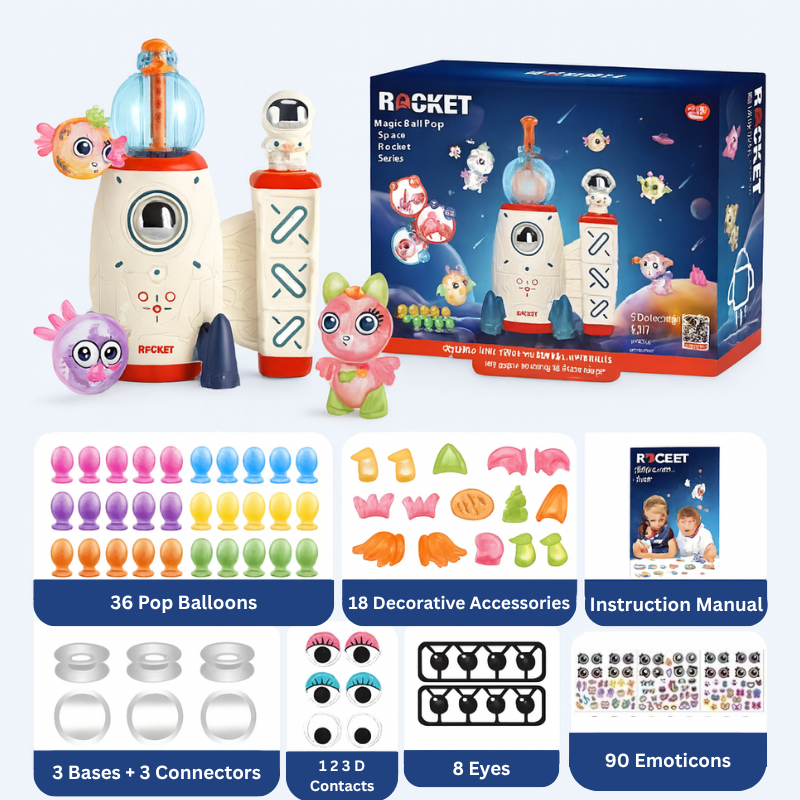 DIY Rocket and Animal Balloon Craft Kit