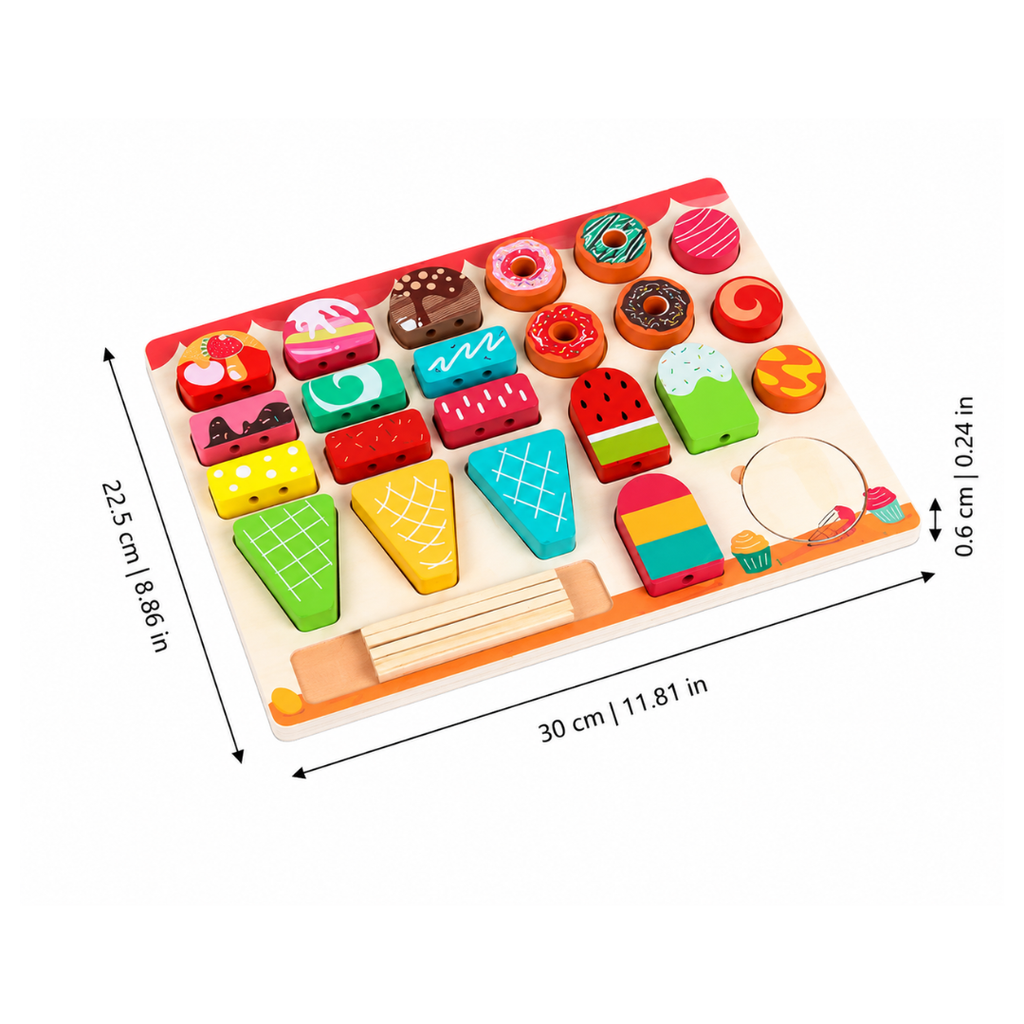 Wooden Dessert Maker Set for Creative Role Play
