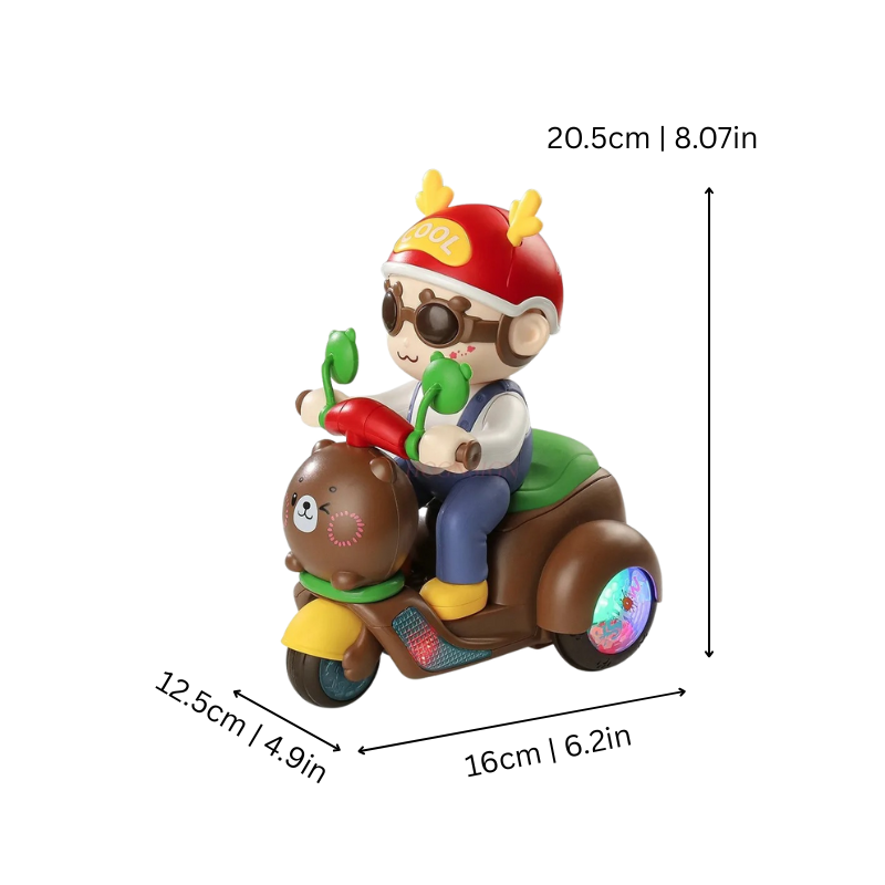 Smooth Rolling Motion Keeps the Toy Moving Continuously, Reducing