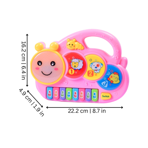Cartoon Piano Toy for Early Music Play and Sensory Development