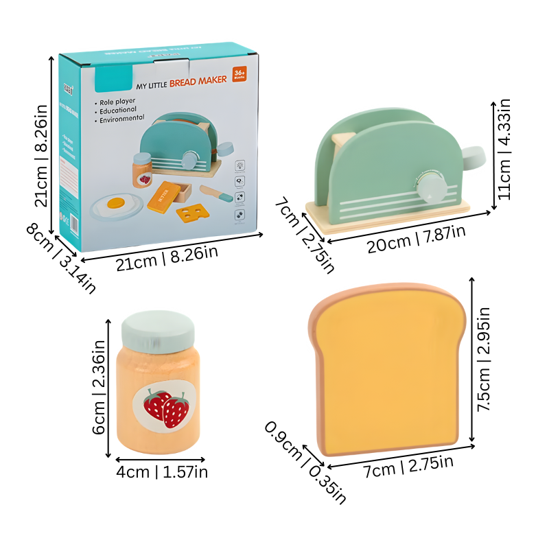 Wooden Breakfast Set