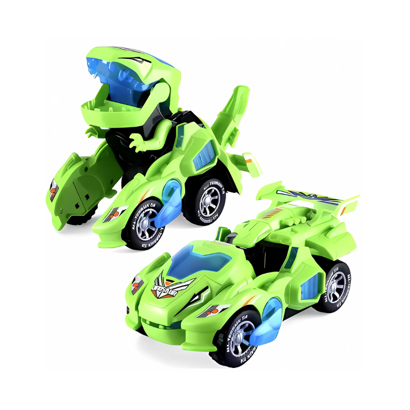 Fast Morphing Dino Car for Action Play