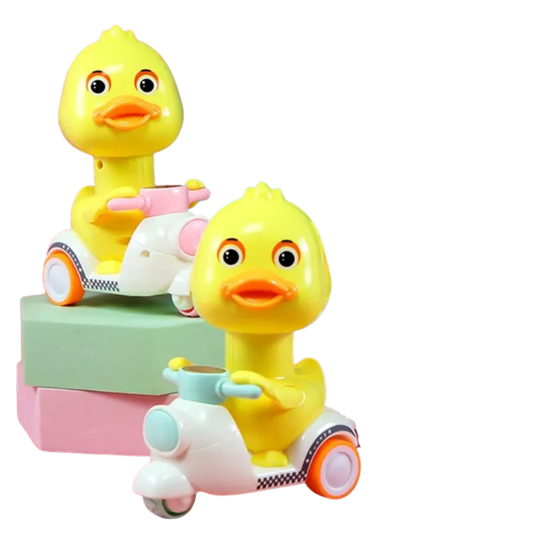 Push-Press Mini Duck Car with Free-Rotation Head - main product image