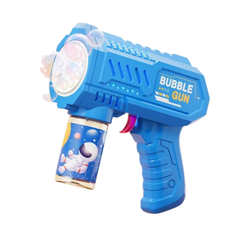 Automatic Bubble Gun with Built-In Water Bottle
