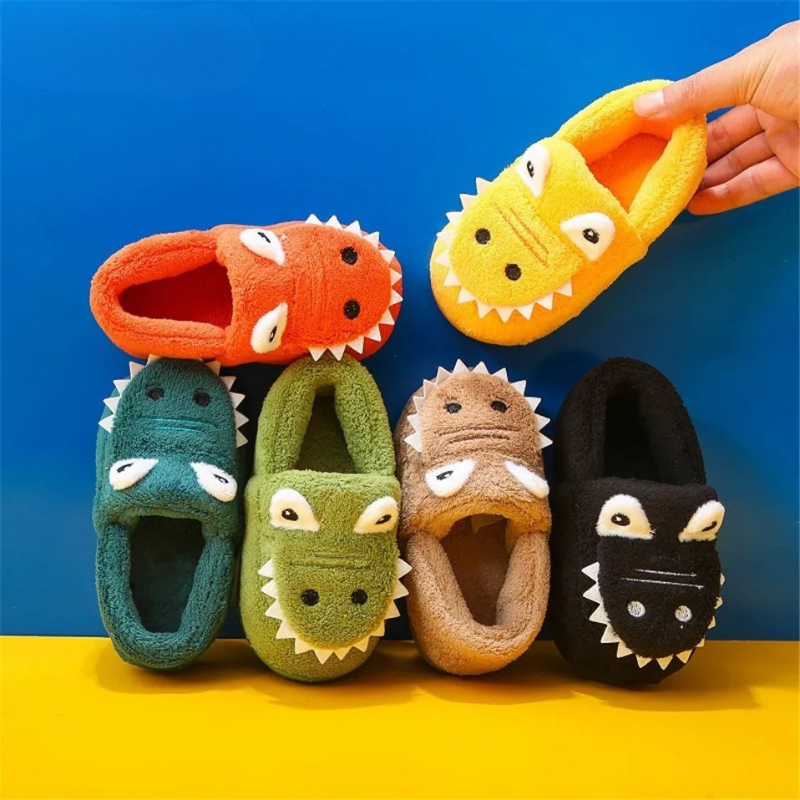Cartoon Dinosaur Slippers for Cozy Comfort