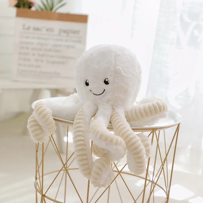 Plush Octopus Comfort Toy with Bamboo Charcoal Filling