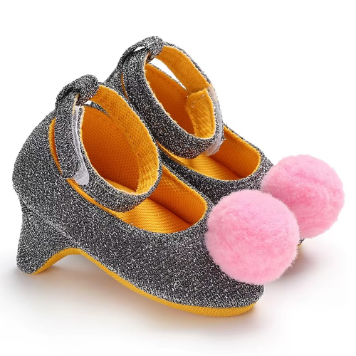 Baby Girl High Heel Princess Shoes for First Birthday Photos - main product image