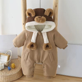 Padded Coat-Style Onesie for Chilly Weather Comfort and Ease - main product image