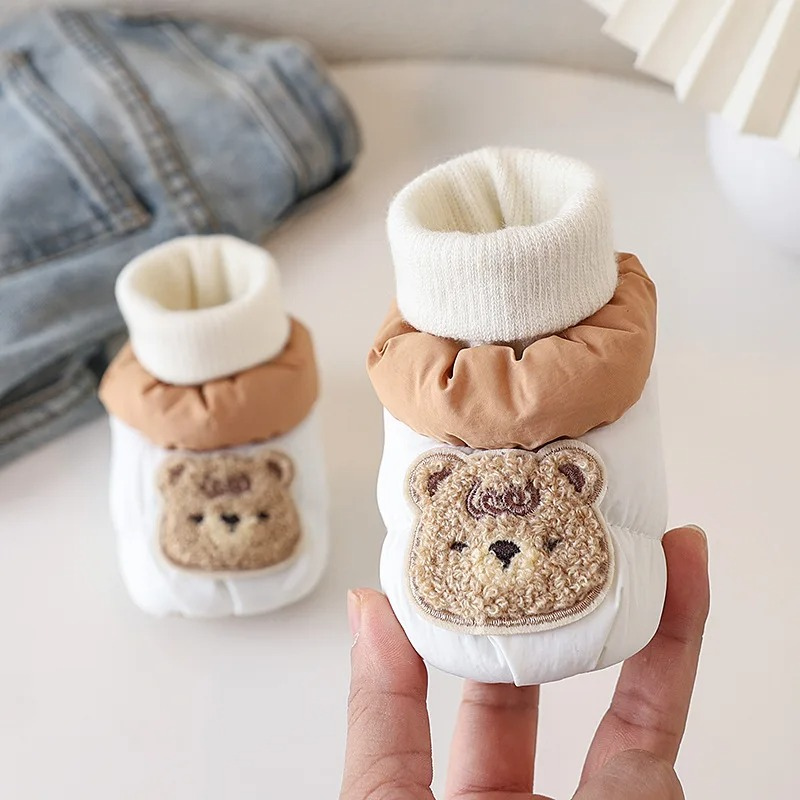 Thick Warm Cotton Socks Shoes for Newborn Babies