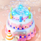 Birthday Cake Bubble Machine with Flashing Music