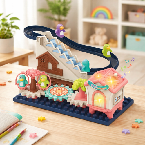 Buildable Slide Track Toy with Ferris Wheel - main product image