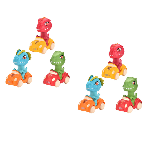 Cartoon Animal Press Car with Glide Action