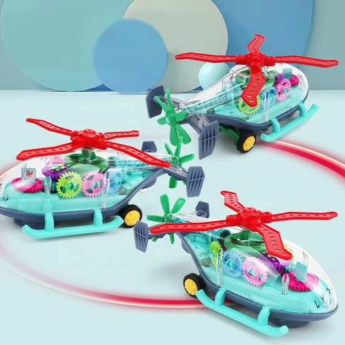 Cartoon Press Gear Pull-Back Transparent Toy - main product image
