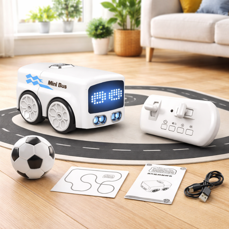 5-In-1 RC Mini Bus With Line Tracking And Obstacle Avoidance