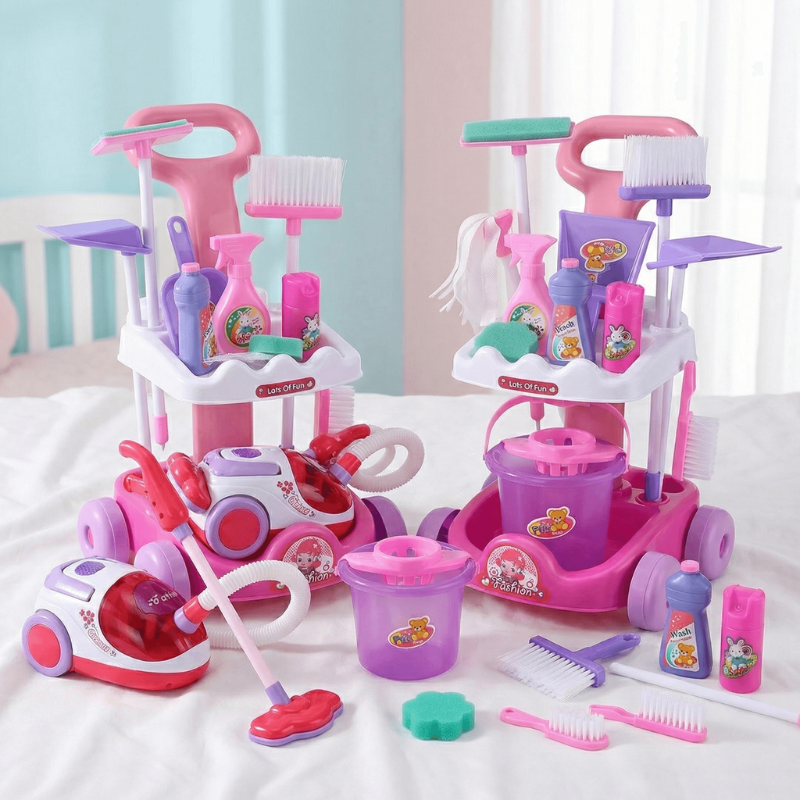 Cleaning Station Playset with Sounds and Lights