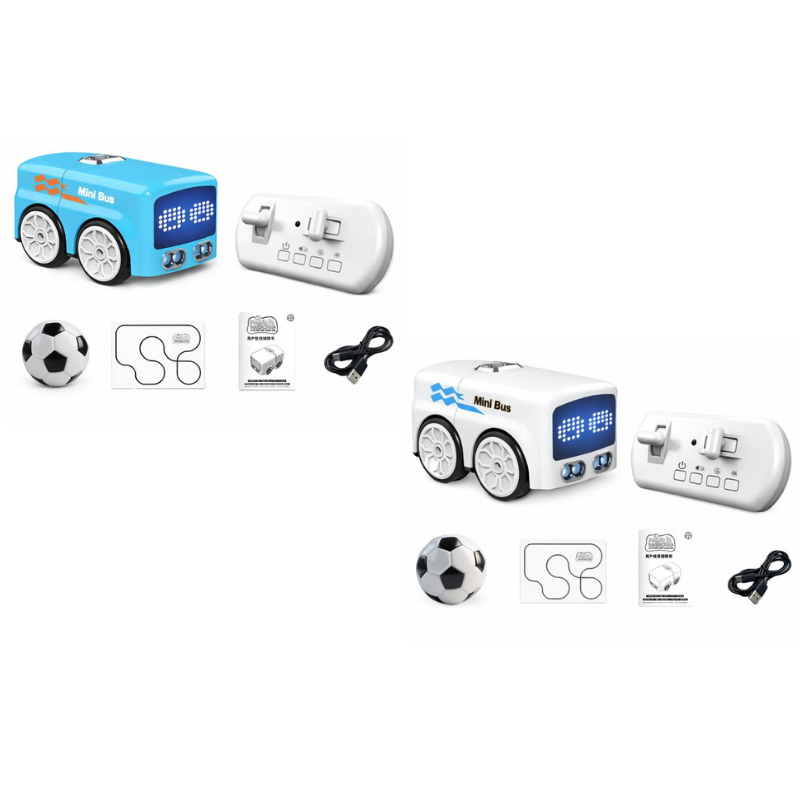 5-In-1 RC Mini Bus With Line Tracking And Obstacle Avoidance