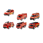 Water Spray Fire Truck with Sound, Lights, and Pull-Back