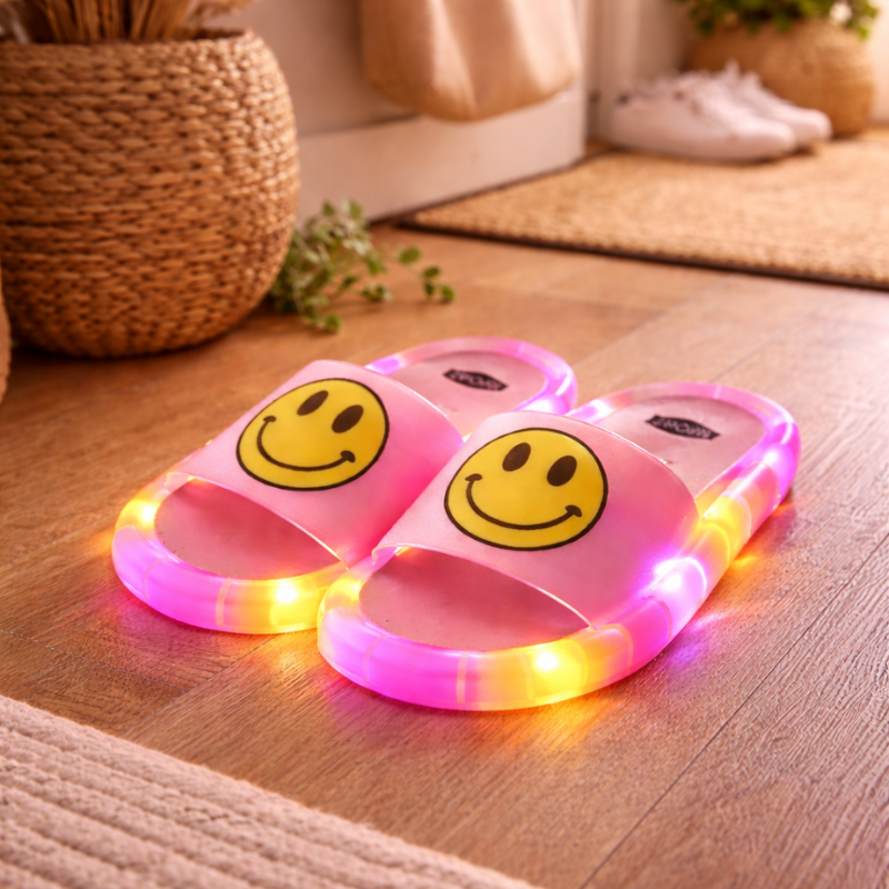 Cute Cartoon Summer Slippers with Lights for Outdoor Play