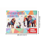 Multicolor Geometric Sticker Puzzle for Creative Kids
