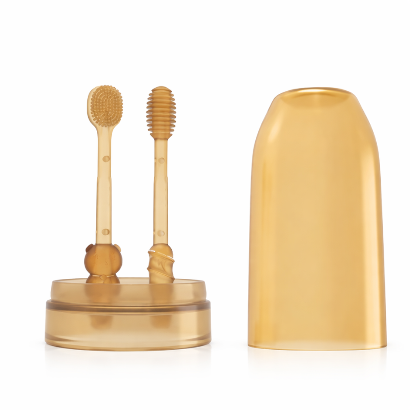 Baby Silicone Tongue Cleaner and Toothbrush